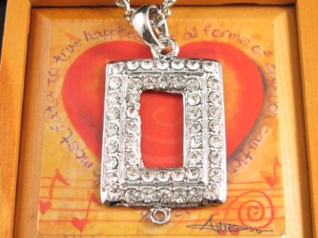 SN125 Elegant Crystal Silver Pendant Necklace Best Gift Idea