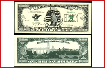 AR104 100 LIBERTY BILLION DOLLAR BILL!