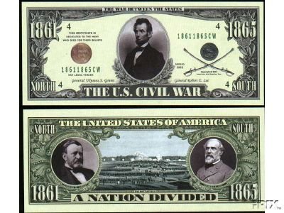 NM021 100 US CIVIL WAR BILL