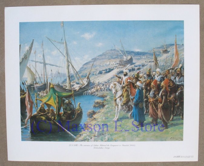 Sultan Mehmed the Conqueror entering Istambul