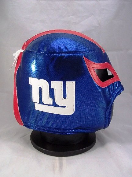 NFL UNOFFICIAL NY GIANTS STYLE MASK PRO FIT MEXICAN WRESTLING MASK LUCHA LIBRE HALLOWEEN