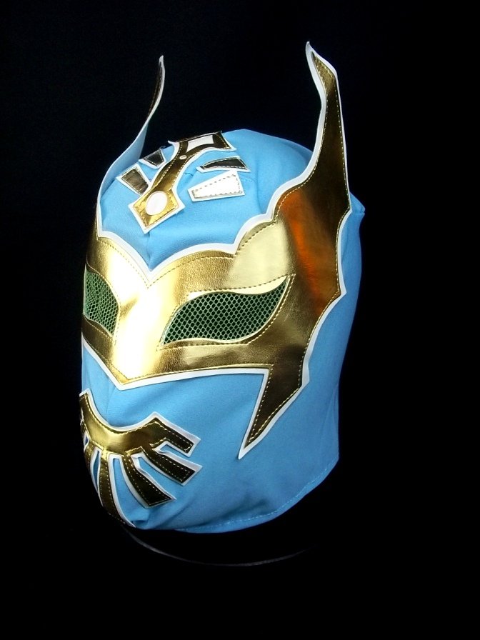SIN CARA sky ADULT SIZE MEXICAN WRESTLING MASK