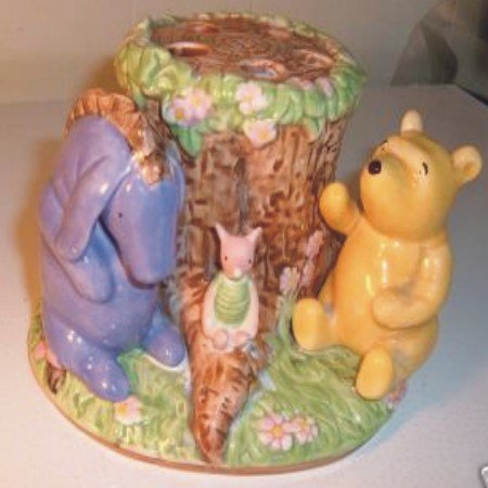 Disney Winnie the Pooh, Piglet, Eeyore Collectable Ceramic Toothbrush Holder