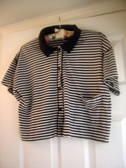 Diane Von Furstenberg Crop Vintage 1980 top Size Large - CUTE