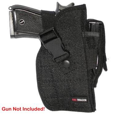 Black Airsoft Gun Holster - Right Side