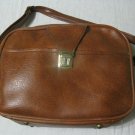 Vintage Tan Leather Travel Bag by Scovill