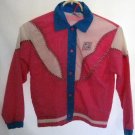 Girl's Pink and Blue Jacket - Size 7