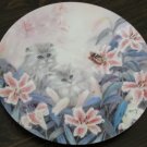 Flowering Fascination Cat Plate by The Bradford Exchange Flowering Fascination Cat Plate by The Bradford Exchange