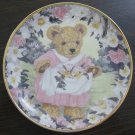 Teddy's Spring Bouquet Cat Plate by The Franklin Mint