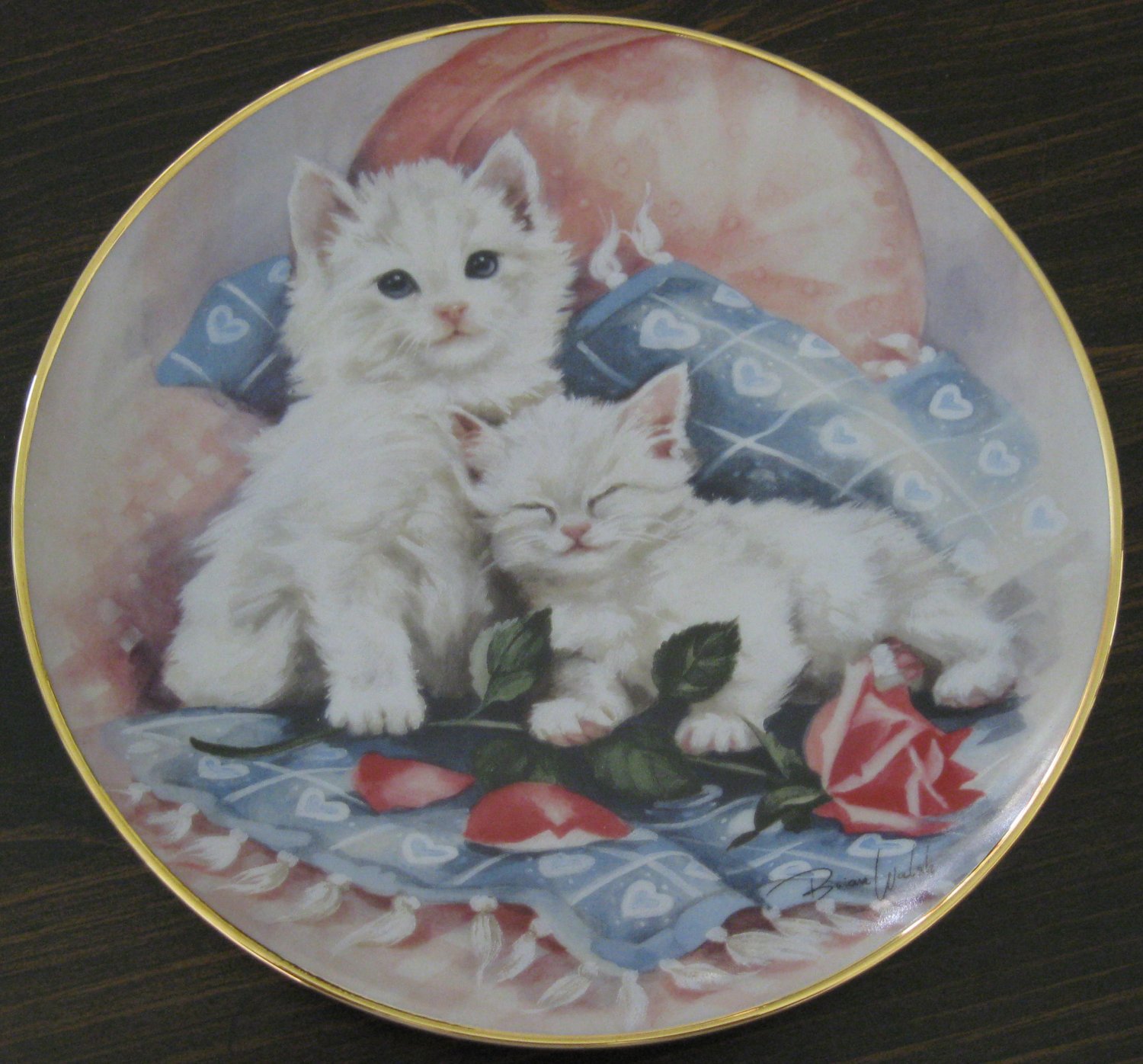 Purrfectly Precious Cat Plate by The Franklin Mint