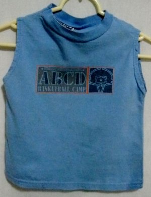 Boy's Sleeveless "Basketball" Tee - Size 3T
