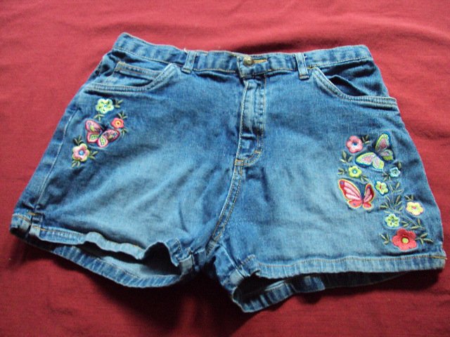 The Childrens Place Girls Butterfly Motif Shorts XL