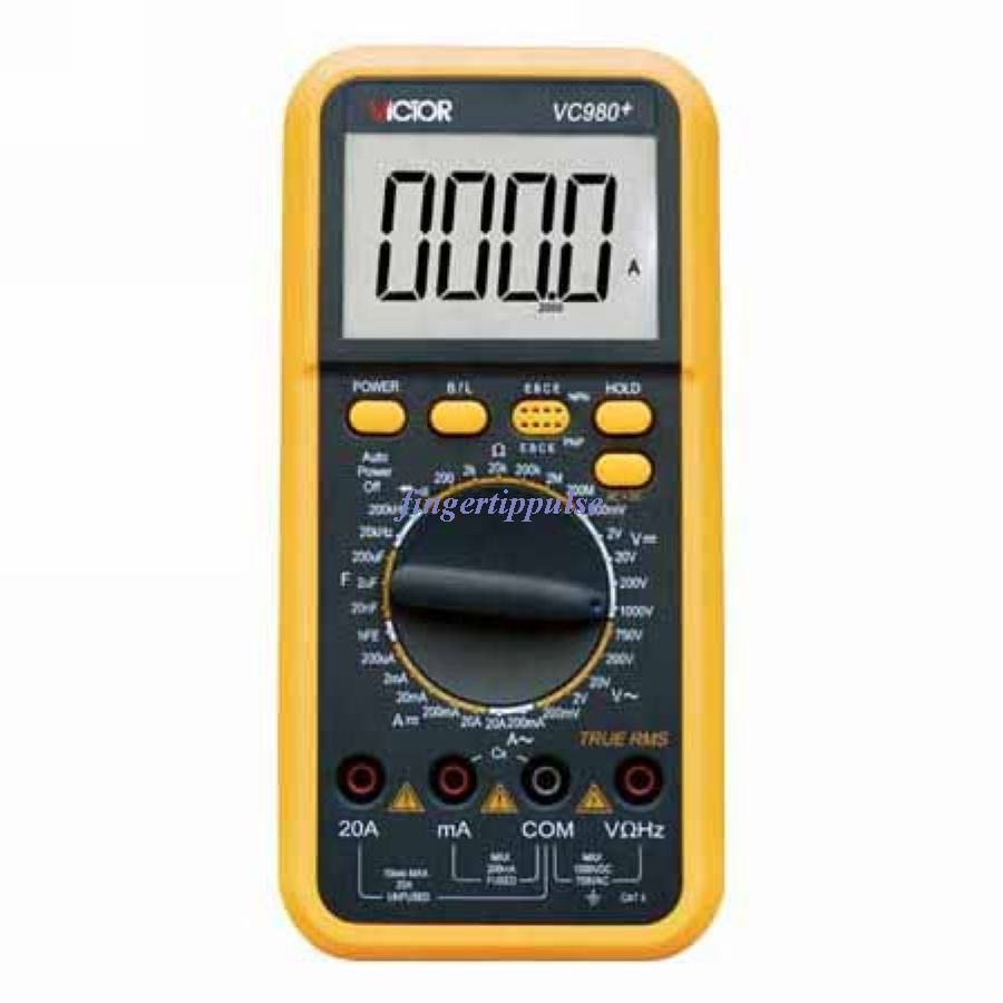 T-RMS Digital Multimeter AC/DC/Ω/nF/uF/kHz VC980+