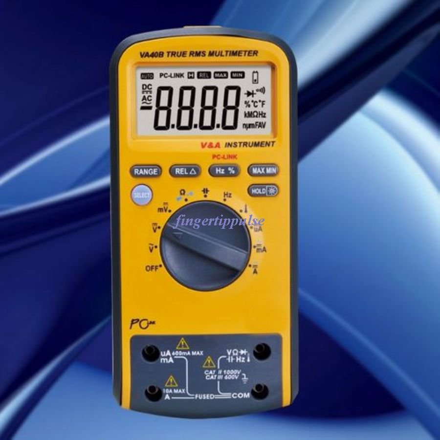 Multimeter USB VA40R 6K counts DC AC Ω μF MHz KHz T