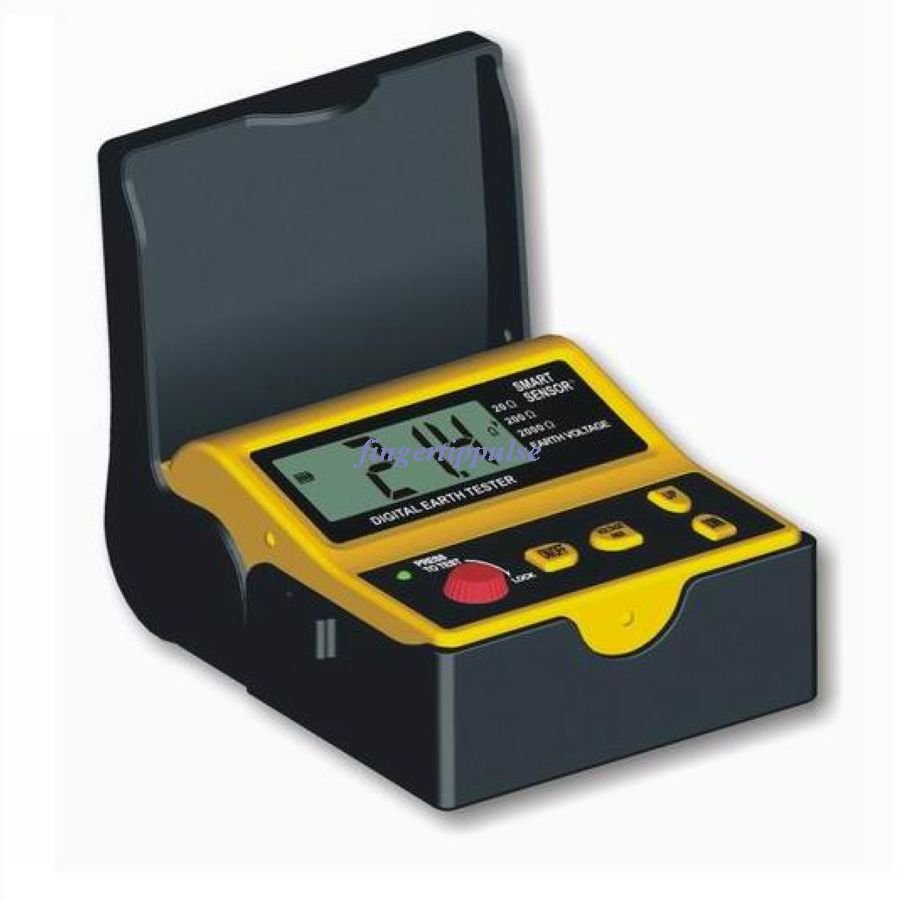 Digital Earth Ground Resistance Tester Meter AR910