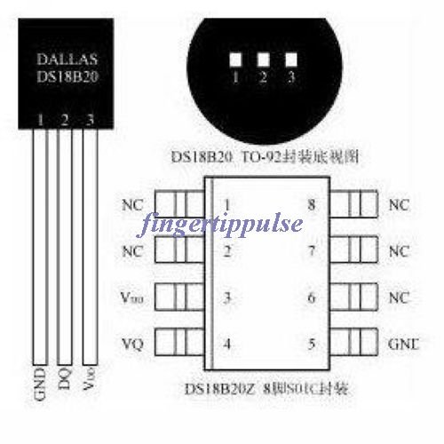 10pcs Original New Temperature Sensor DS18B20 Dallas IC