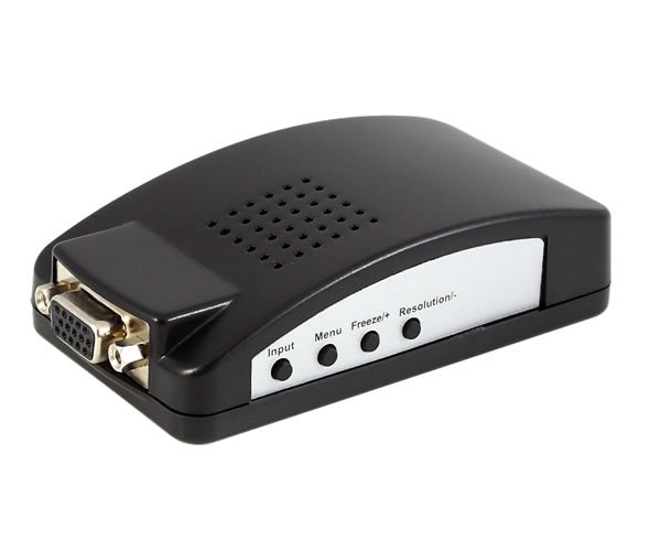 CCTV Composite+S-Video VGA BNC to VGA Converter Adapter