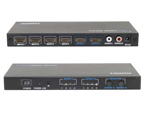 4x2 HDMI Matrix Switch