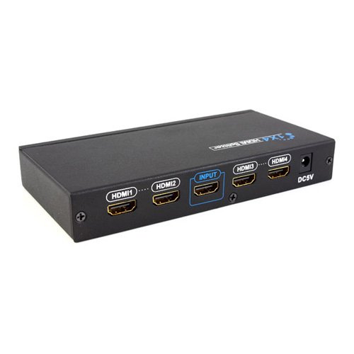 1x4 3D HDMI splitter 4 Port HDMI Splitter Video Amplified Distributor