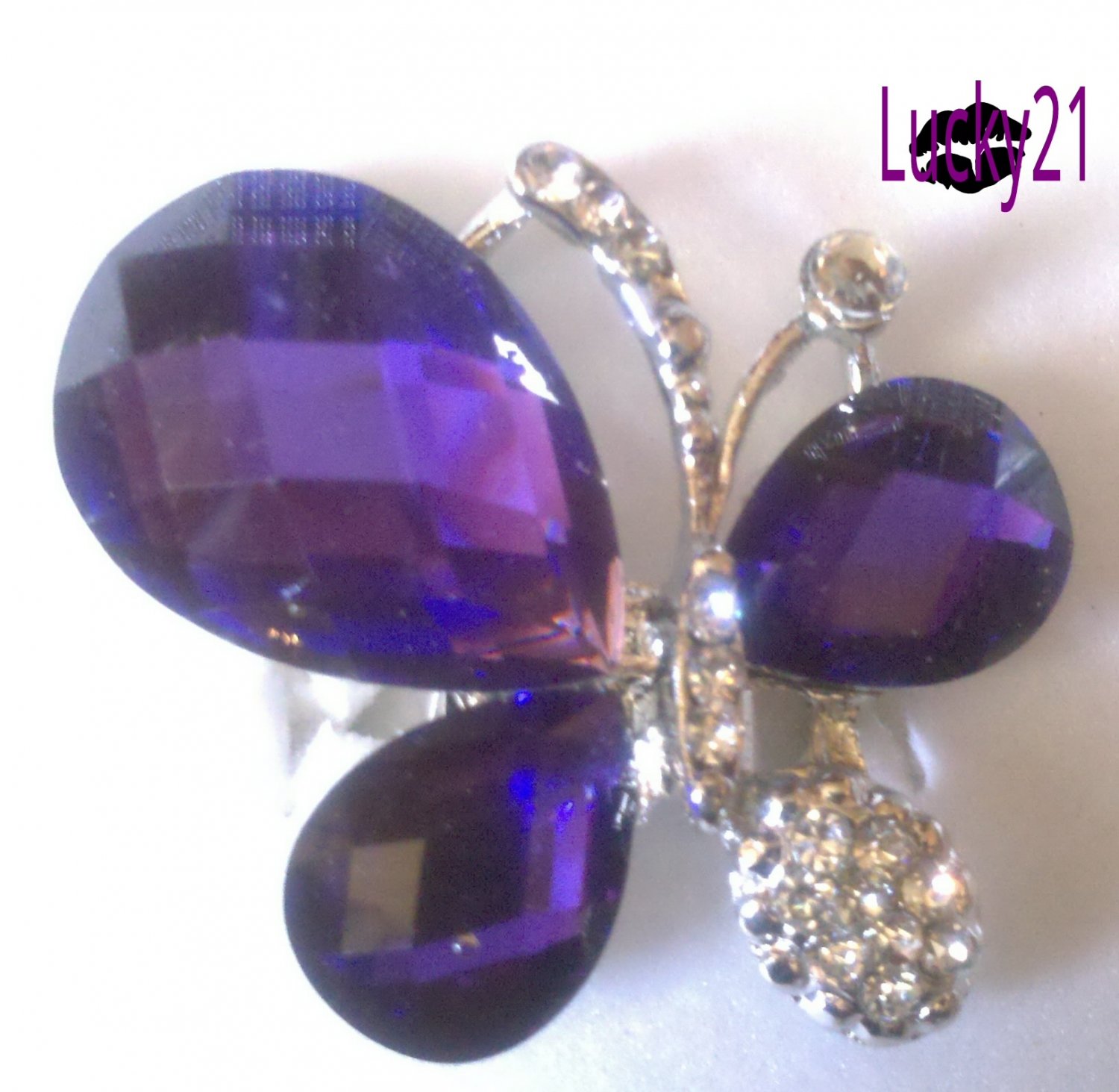 Purple Butterfly Ring 02