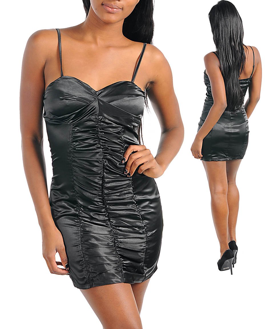 Sphegetti Strap Ruched Dress (medium)