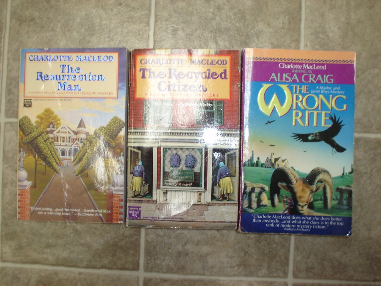 Charlotte MacLeod lot of 3 pb mystery novels books cozy