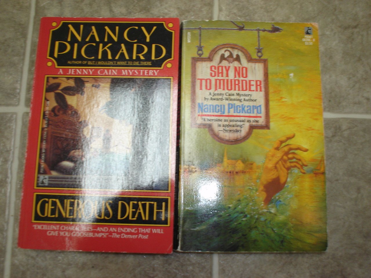 Nancy Pickard Lot of 2 pb mystery books cozy Jenny Cain