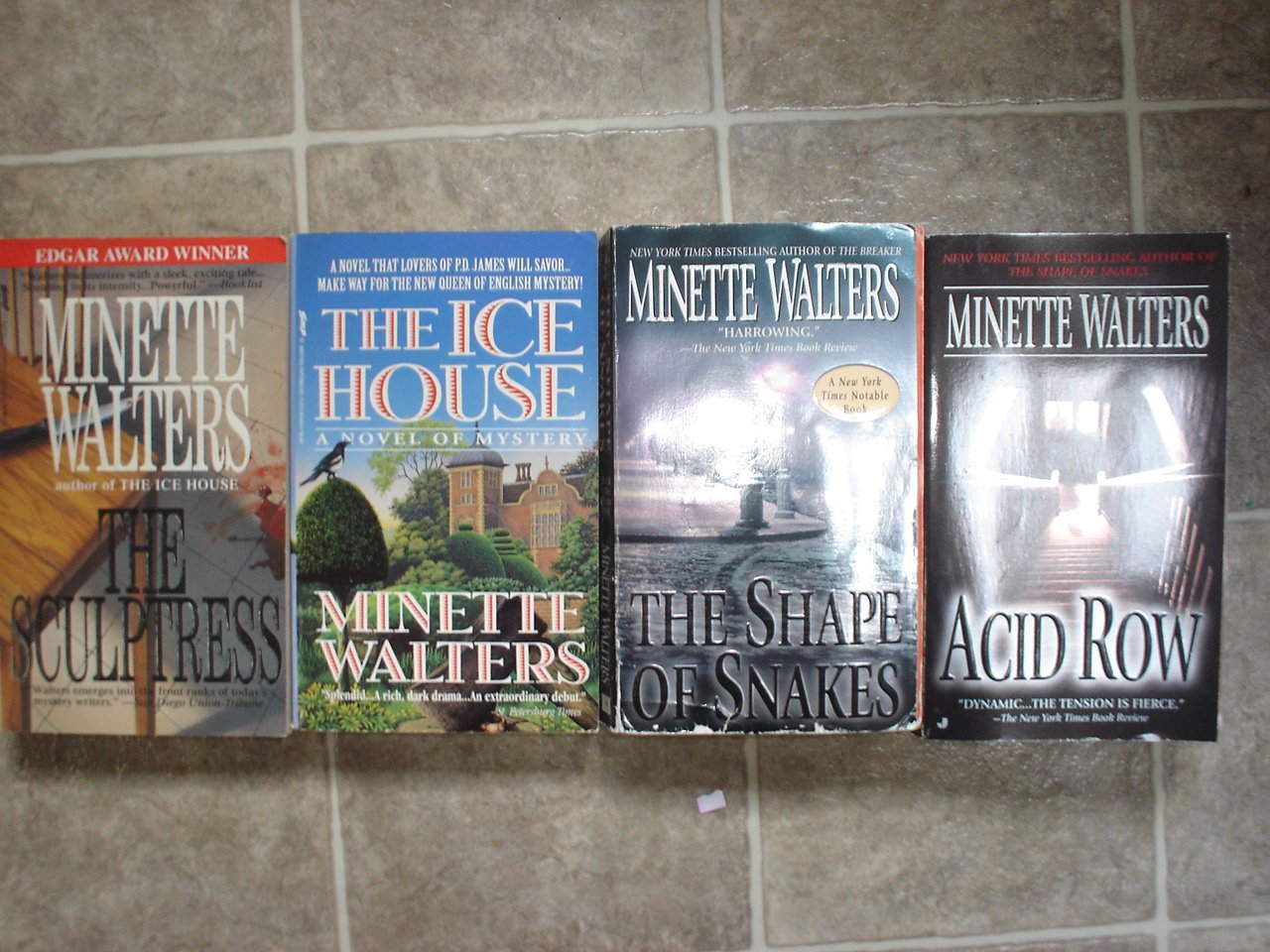 Minette Walters lot of 4 pb mystery novels British Edgar Winner
