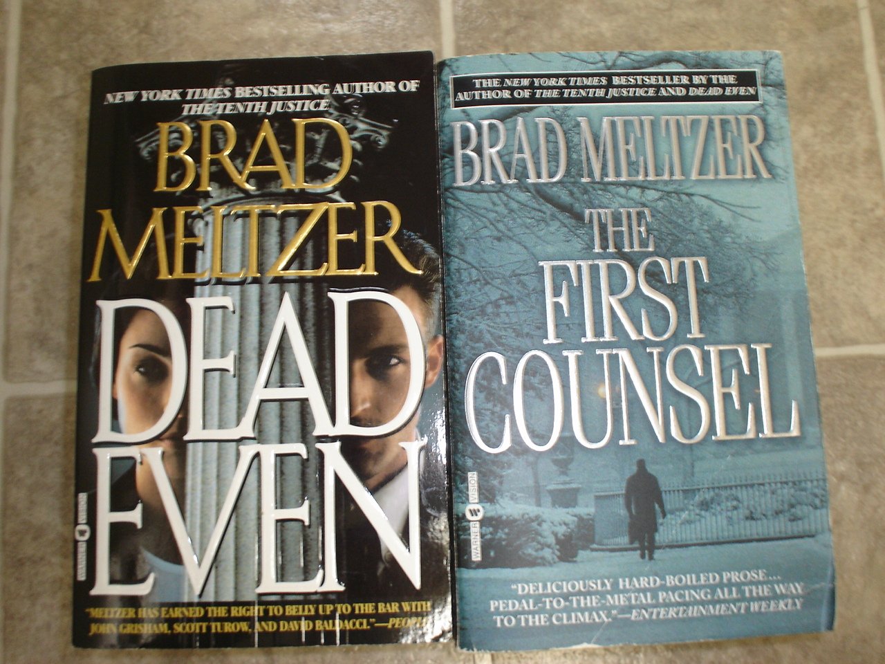 Brad Meltzer lot of 2 pb mystery books Legal Thrillers