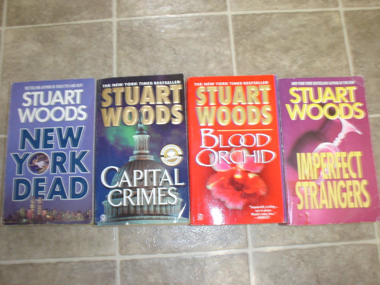 Stuart Woods lot of 4 pb mystery suspense novels