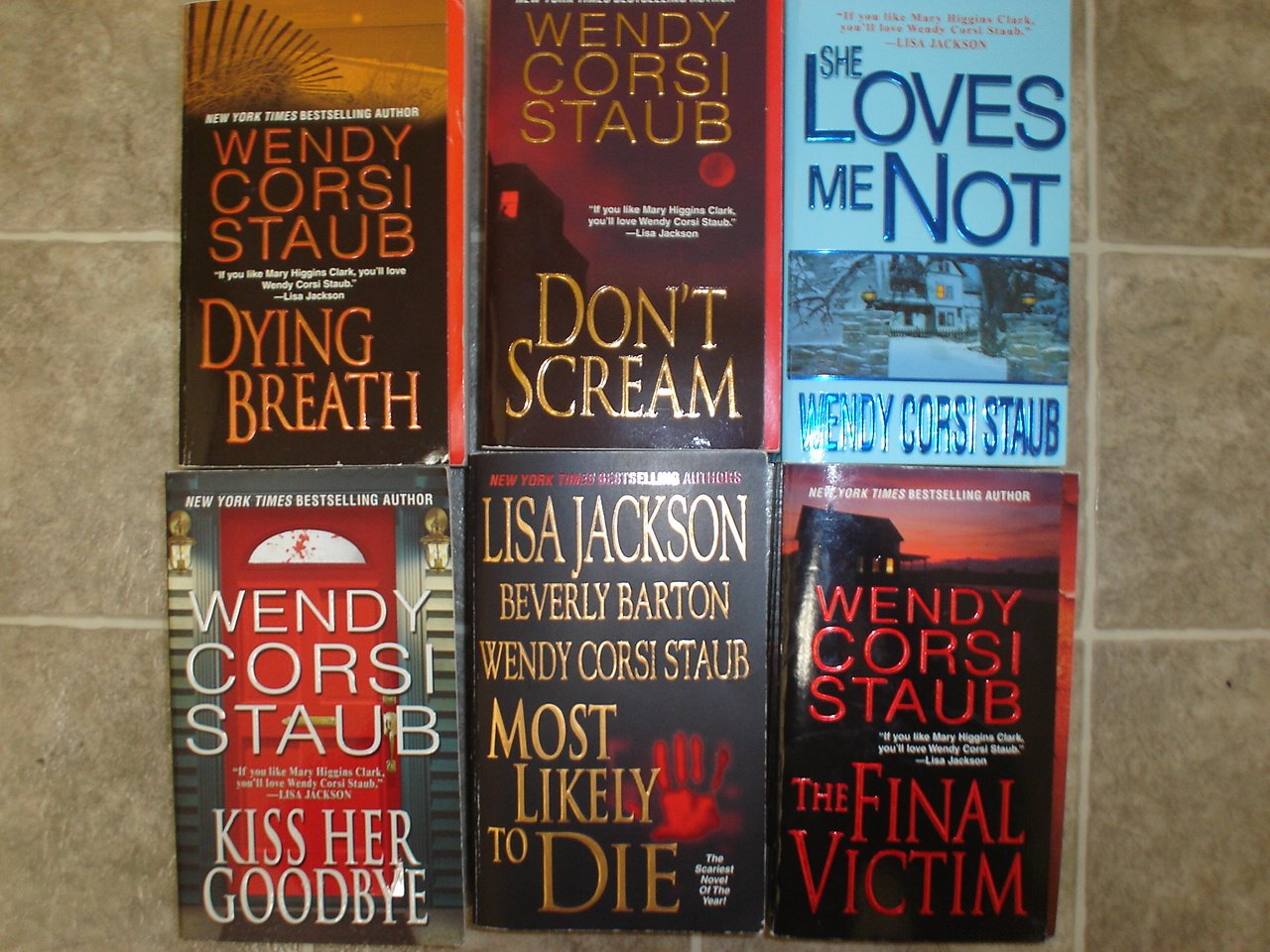 Wendy Corsi Staub lot of 6 pb books Romantic Suspense