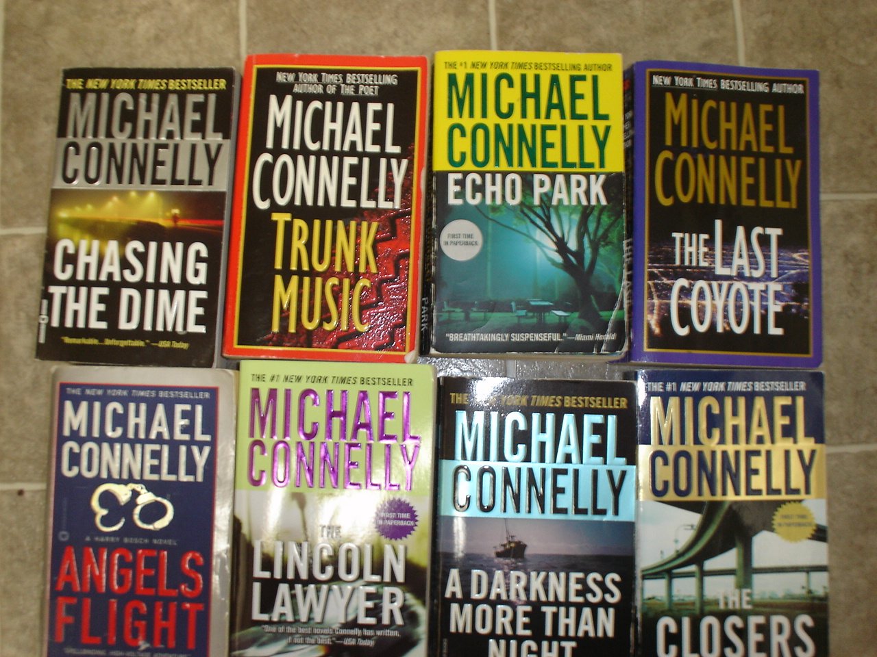 Michael Connelly lot of 8 pb mystery novels books hardboiled