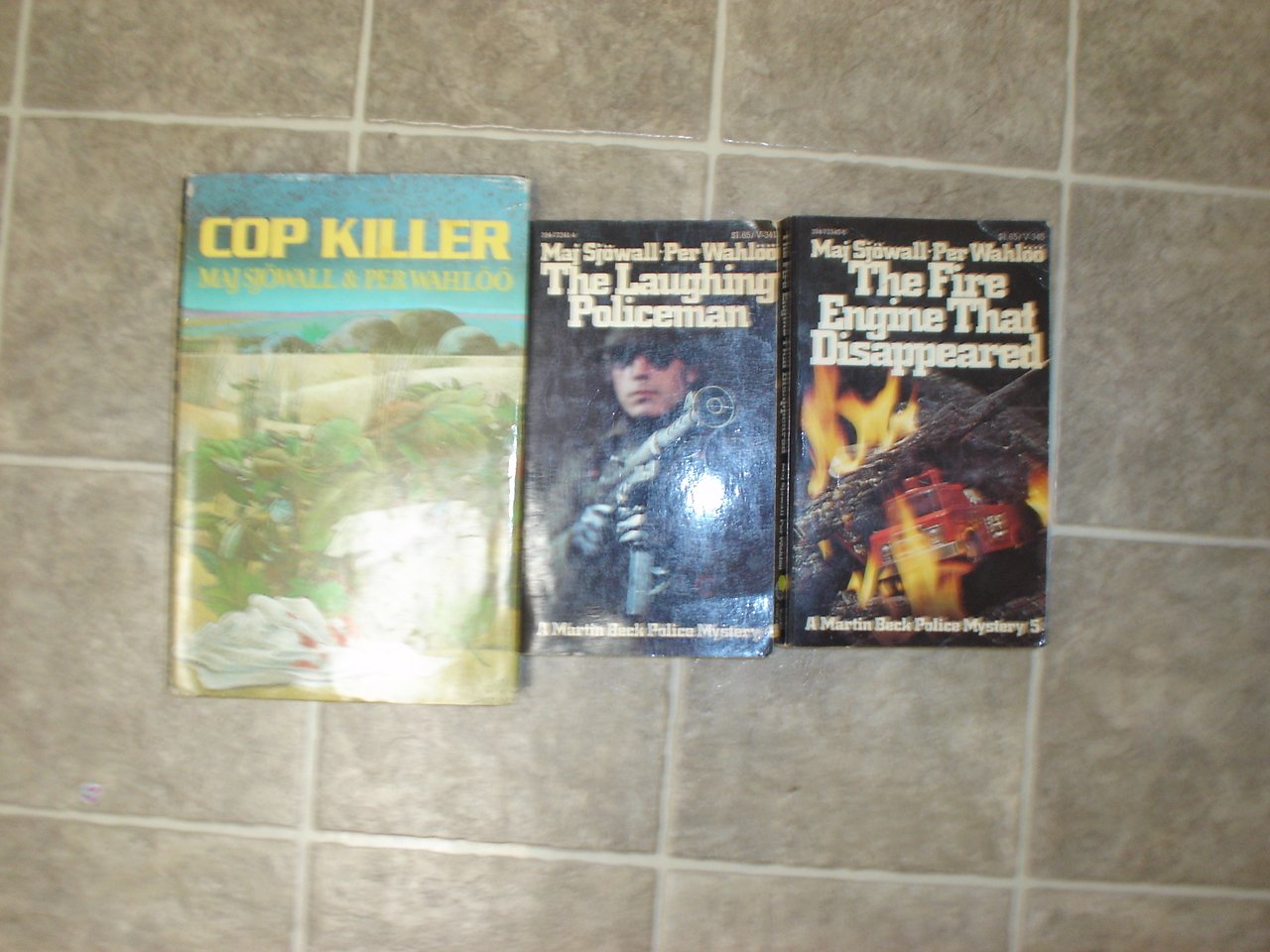 Maj Sjowall & Per Wahloo lot of 3 pb mystery books Sweden Martin Beck