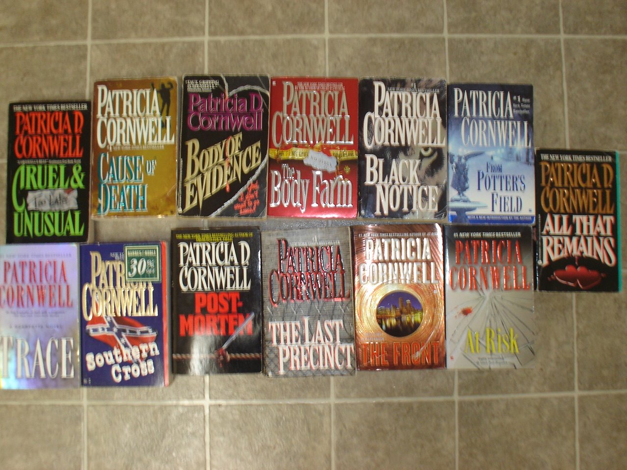 Patricia Cornwell lot of 13 pb mystery novels books Kay Scarpetta
