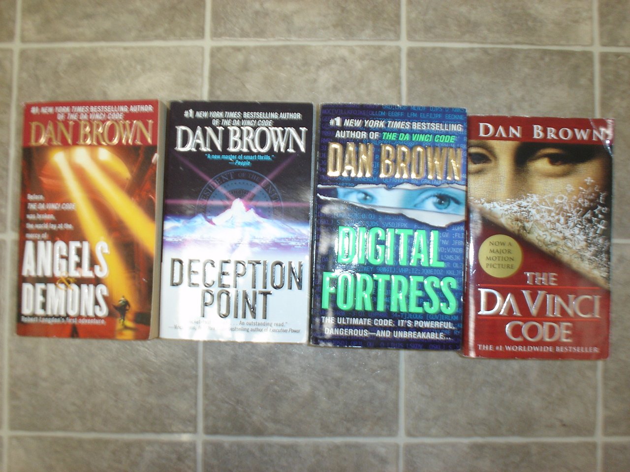 Dan Brown lot of 4 pb mystery suspense books novels Da Vinci Code