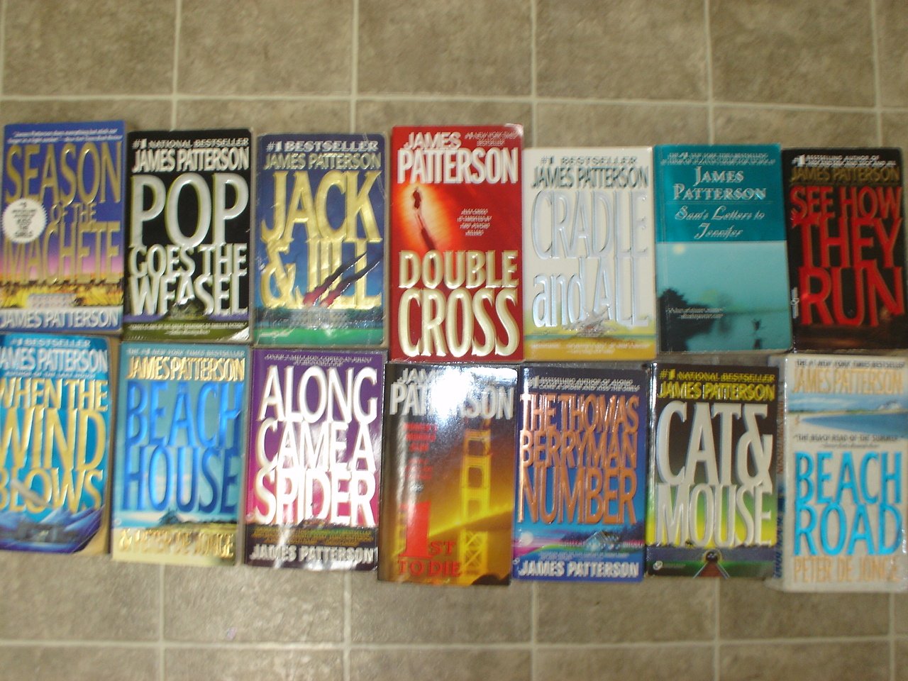James Patterson lot of 14 pb mystery thriller novels books