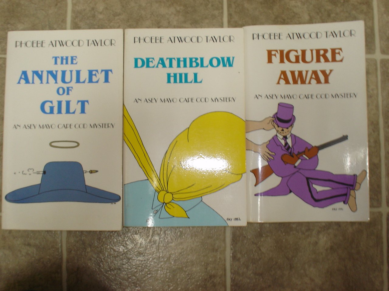 Phoebe Atwood Taylor lot of 3 pb cozy mystery books Cape Cod Asey Mayo