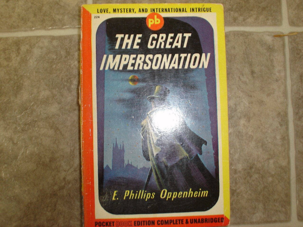 E Phillips Oppenheim "The Great Impersonation" 1945 vintage pulp espionage