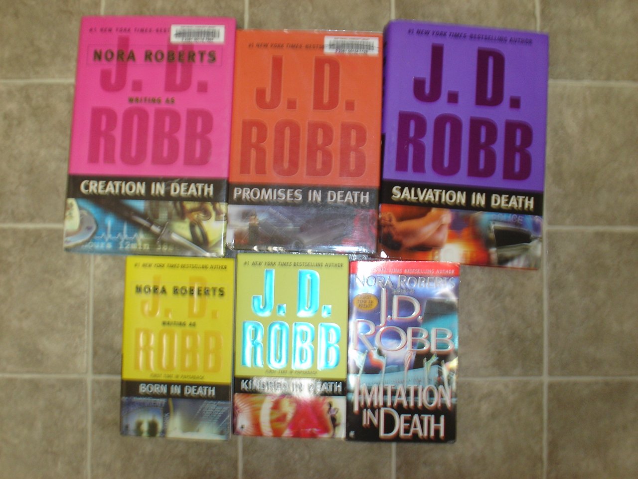 Nora Roberts as J.D. Robb lot of 6 HC pb romantic suspense books JD