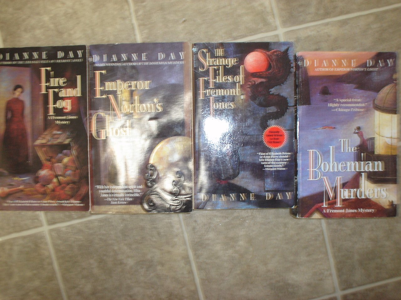 Dianne Day lot of 5 pb mystery novels books historical Fremont Jones
