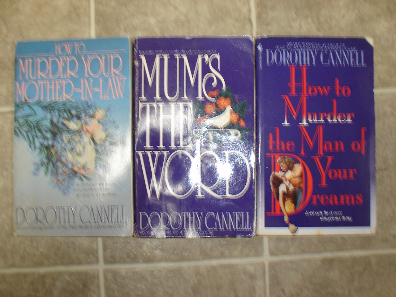 Dorothy Cannell lot of 3 pb mystery books cozy Ellie Haskell comic romantic