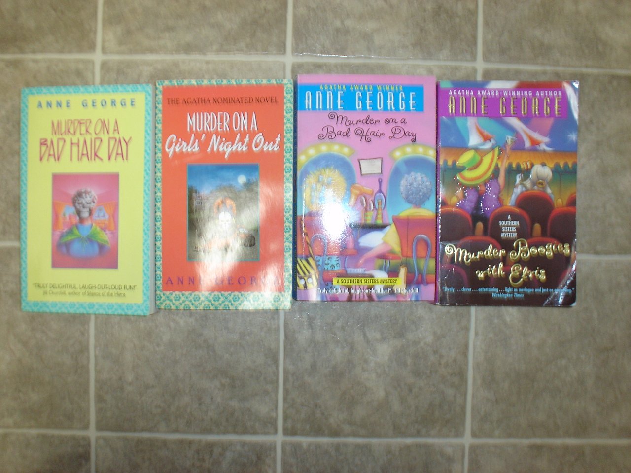 Anne George lot of 4 pb mystery novels books cozy Southern Sisters