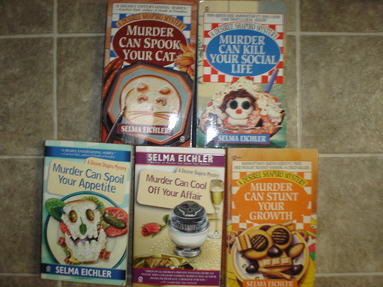Selma Eichler lot of 5 pb mystery books cozy Desiree Shapiro
