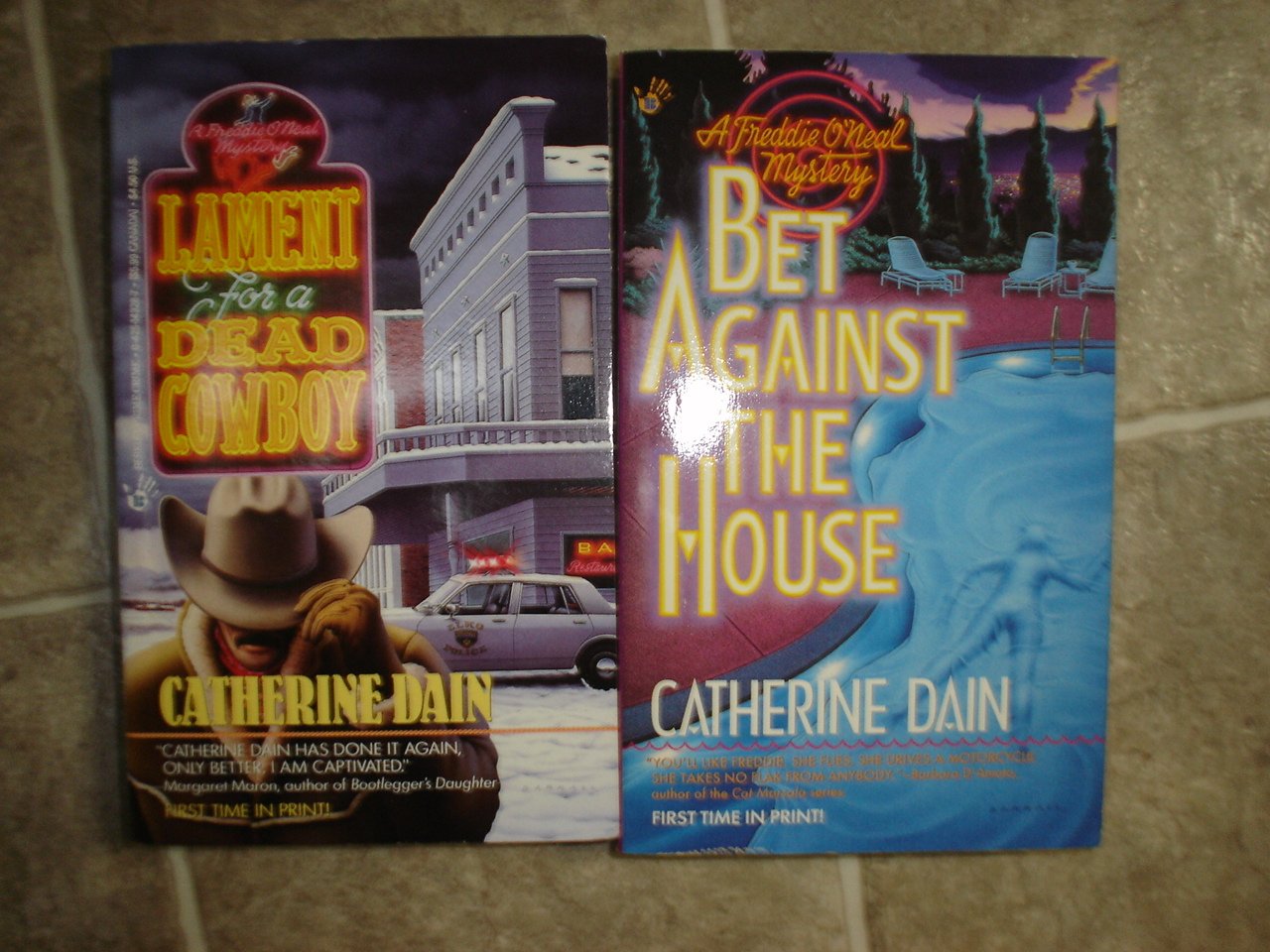 Catherine Dain lot of 6 pb cozy mystery books Freddie O'Neal Berkley Prime Crime