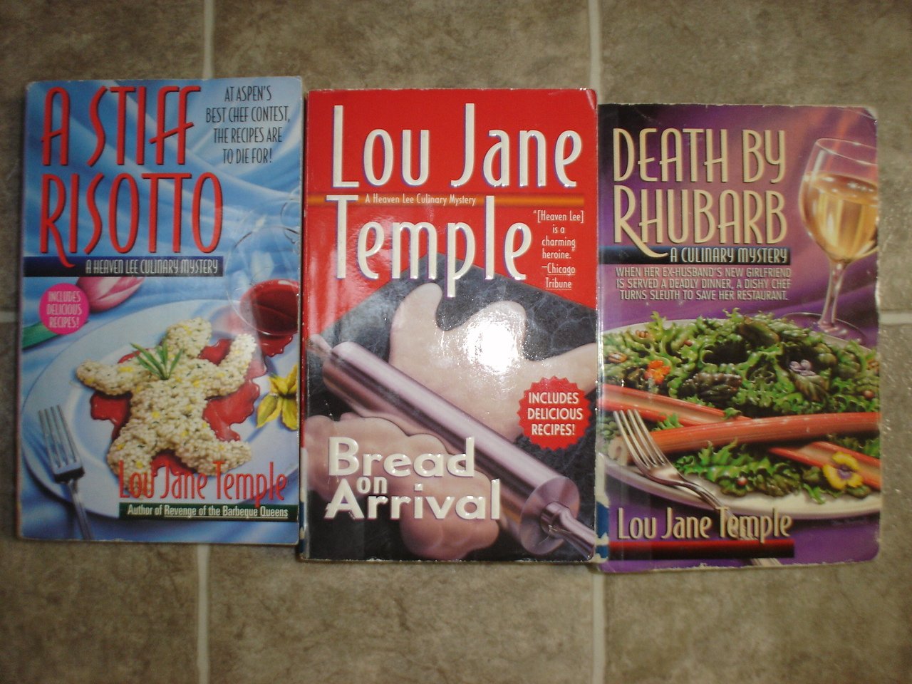 Lou Jane Temple lot of 3 pb mystery books cozy Heaven Lee Culinary