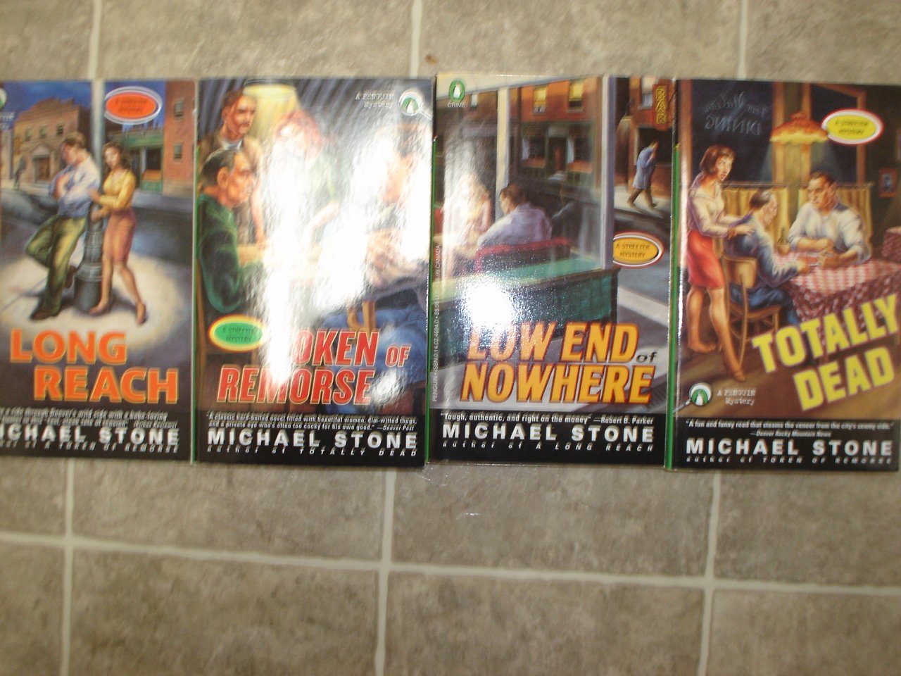 Michael Stone lot of 4 pb mystery books hard boiled Streeter Denver