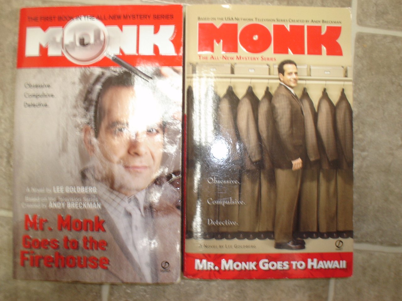 Lee Goldberg lot of 2 pb Monk mystery books