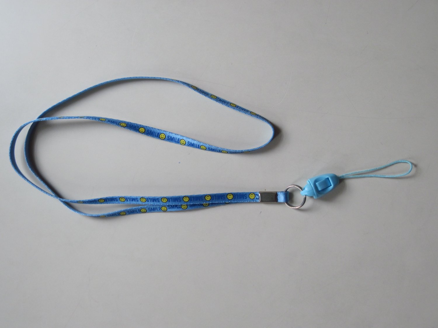 NEW Cell Phone / ID holder neck straps (Blue color SMILEY print)