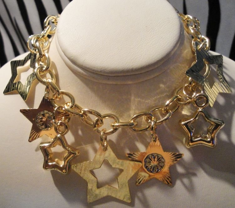 Gold Plated Star Charm Bracelet