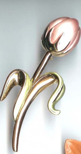 Fashion jewelry - Pink Tulip Bud Pin - NEW - free sh/h
